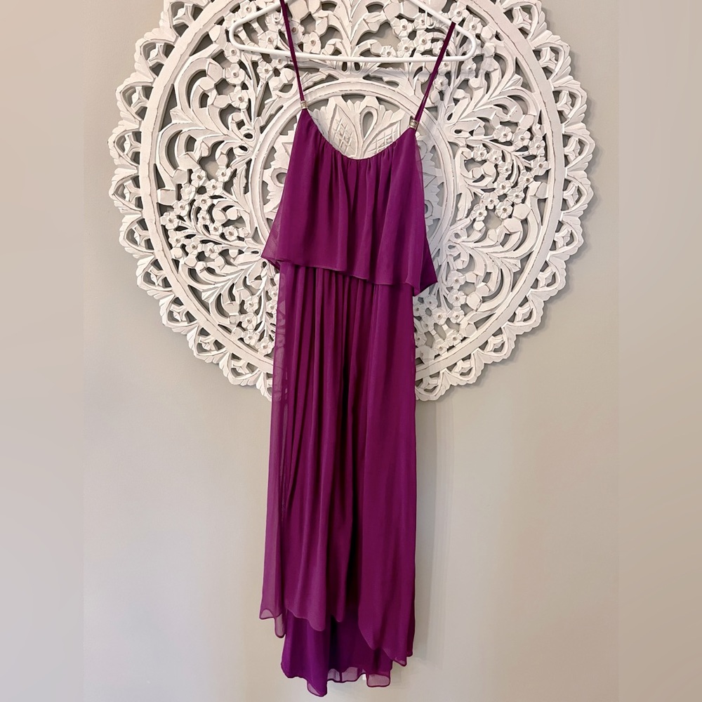 White House Black Market Purple Maxi Dress